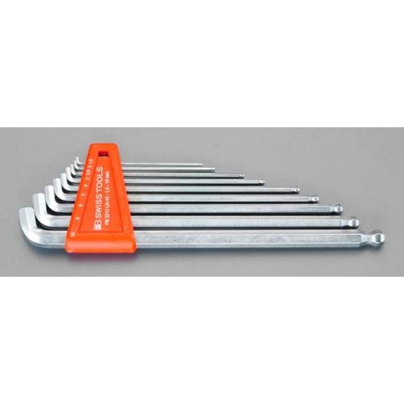 エスコ EA573L 1.5-10mm［BallHexagon]キーレンチ(ショートヘッド) 1個（ご注文単位1個）【直送品】