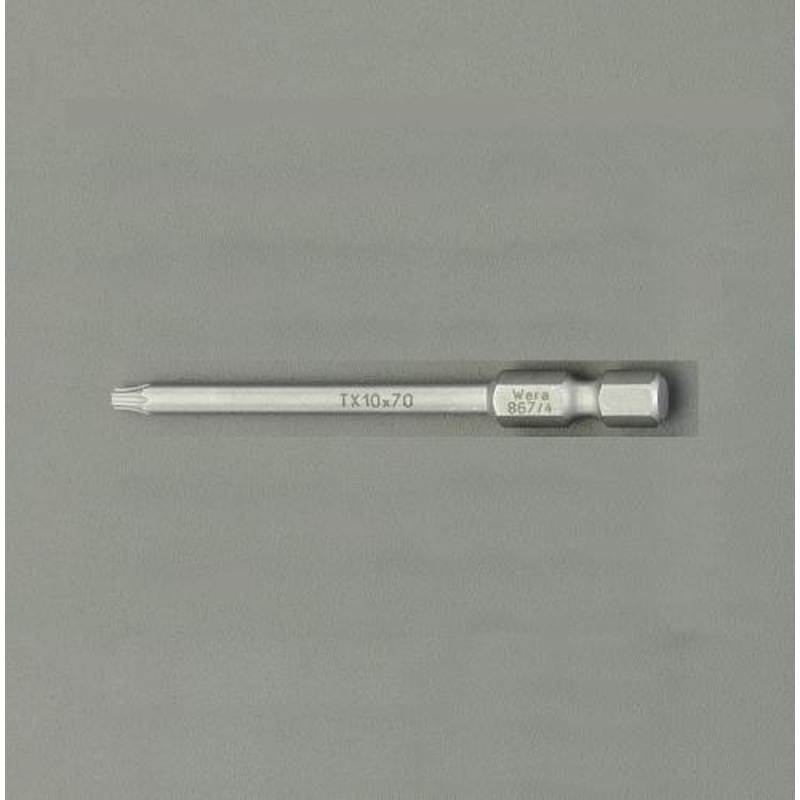 エスコ EA611GM-52 T10x70mm［Torx]ドライバービット 1個（ご注文単位1個）【直送品】