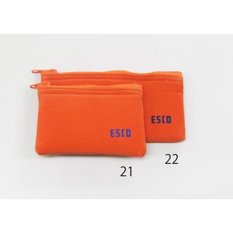 エスコ EA509AD-21 100x70mm小物袋(オレンジ) 1個（ご注文単位1個）【直送品】