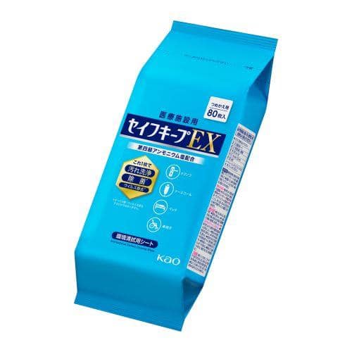 エスコ EA922HB-14AA 140x200mm 除菌・洗浄ペーパー(詰替用80枚) 1袋 （ご注文単位1袋）【直送品】