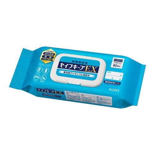 エスコ EA922HB-22A 215x200mm 除菌・洗浄ペーパー(80枚) 1個 （ご注文単位1個）【直送品】