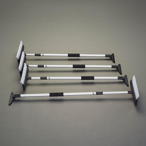 エスコ EA928AG-611A 880-1520mm スノーブラシ(伸縮型/4本) 1セット （ご注文単位1セット）【直送品】