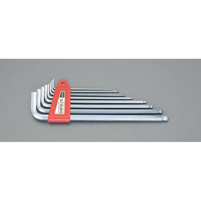 エスコ EA573KD-108 1.5-8.0mm/8本組［BallHexagon]キーレンチ 1個（ご注文単位1個）【直送品】