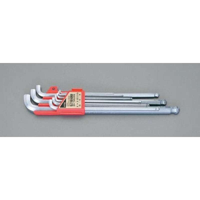 エスコ EA573KL-109 1.5-10mm/9本組［Ball-Hex]キーレンチ(ショートヘッド) 1個（ご注文単位1個）【直送品】