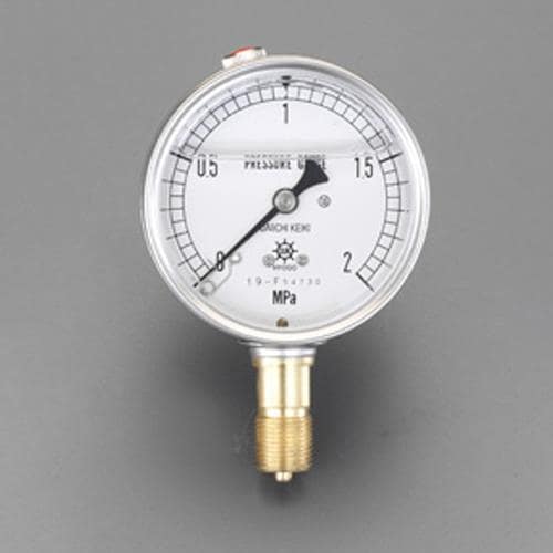 エスコ EA729GD-16 60mm/0-1.6MPa 圧力計(グリセリン入) 1個 （ご注文単位1個）【直送品】
