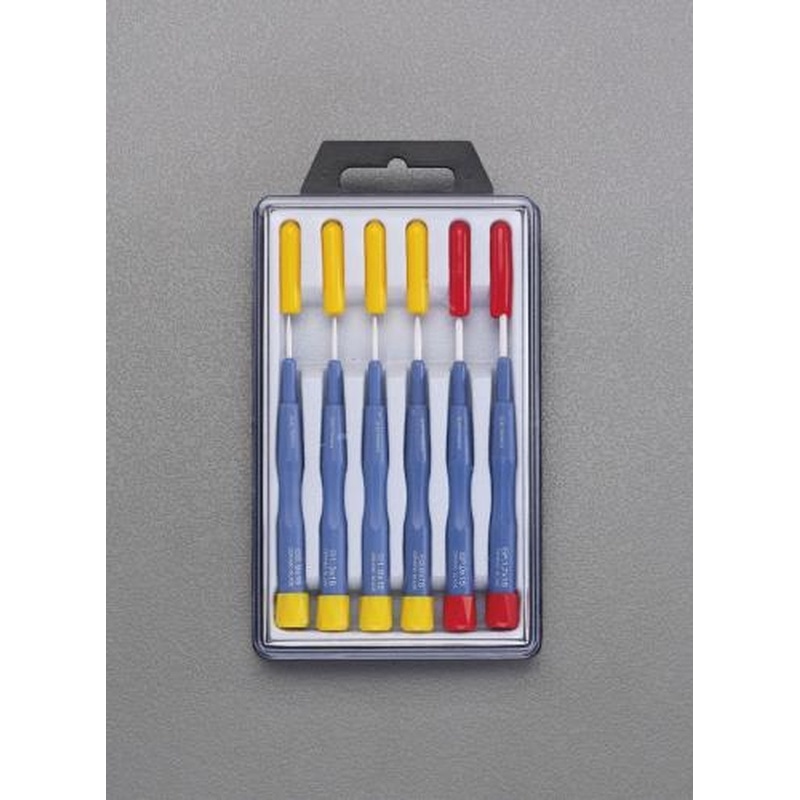 エスコ EA557EB 6本組［＋-]ドライバー(セラミック) 1個（ご注文単位1個）【直送品】