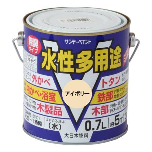 エスコ EA942EB-10B 0.7L [水性]多用途塗料(鉄・木部用/アイボリー) 1本 （ご注文単位1本）【直送品】