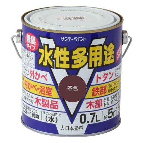 エスコ EA942EB-12B 0.7L[水性]多用途塗料(鉄・木部用/茶) 1本 （ご注文単位1本）【直送品】