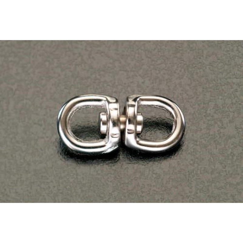 エスコ EA638-40 37x13mm/40kgミニスイベル(ニッケルメッキ) 1個(ご注文単位1個)【直送品】