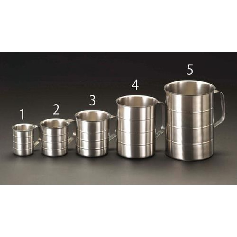 エスコ EA991KR-3 1000ml計量カップ(ステンレス製) 1個(ご注文単位1個)【直送品】