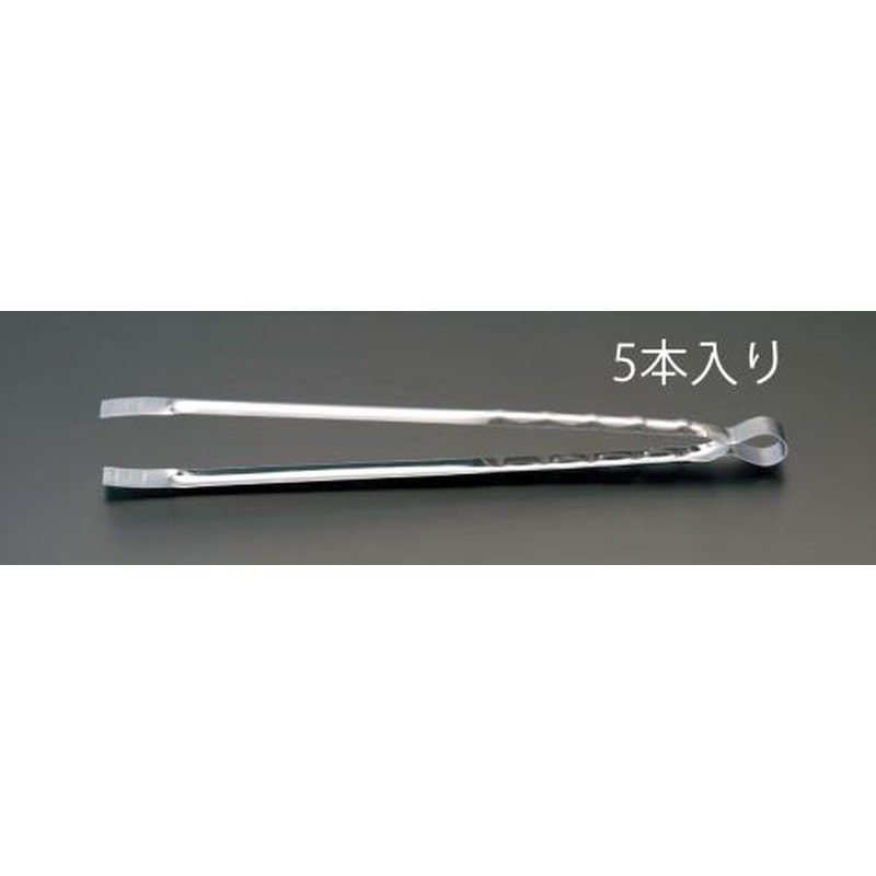 エスコ EA595K-10B 440mmトング(ステンレス製/5本) 1個（ご注文単位1個）【直送品】