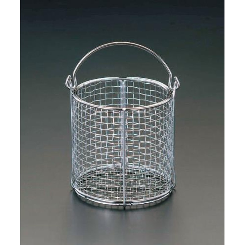 エスコ EA992CF-11 φ100x100mm洗浄かご・丸型(ステンレス製) 1個（ご注文単位1個）【直送品】