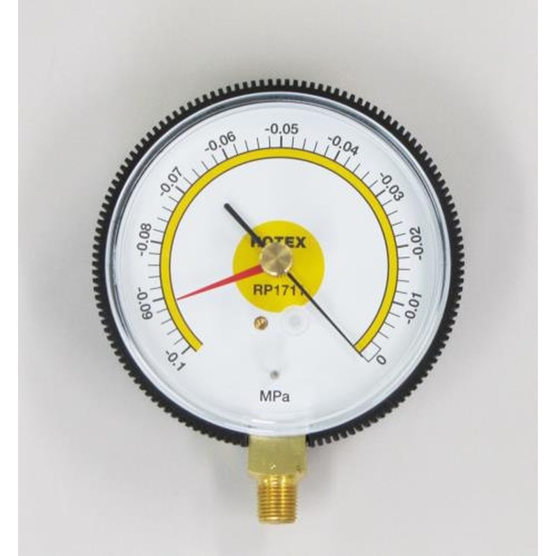 エスコ EA106BA 0~-0.1MPa真空計(置針型) 1個(ご注文単位1個)【直送品】