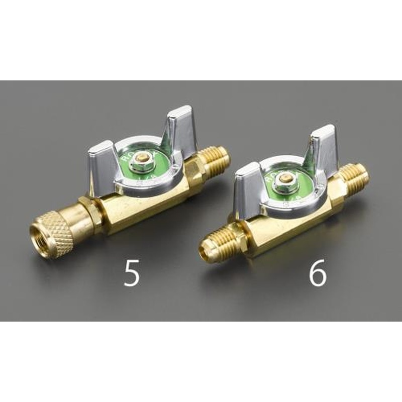 エスコ EA496EP-5 F1/4”xF1/4”ボールバルブ(サービス用) 1個（ご注文単位1個）【直送品】