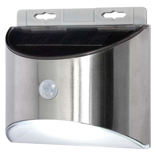 エスコ EA864CB-275 [下方照射] LEDセンサーライト(ソーラー式/ステンレス) 1個 （ご注文単位1個）【直送品】