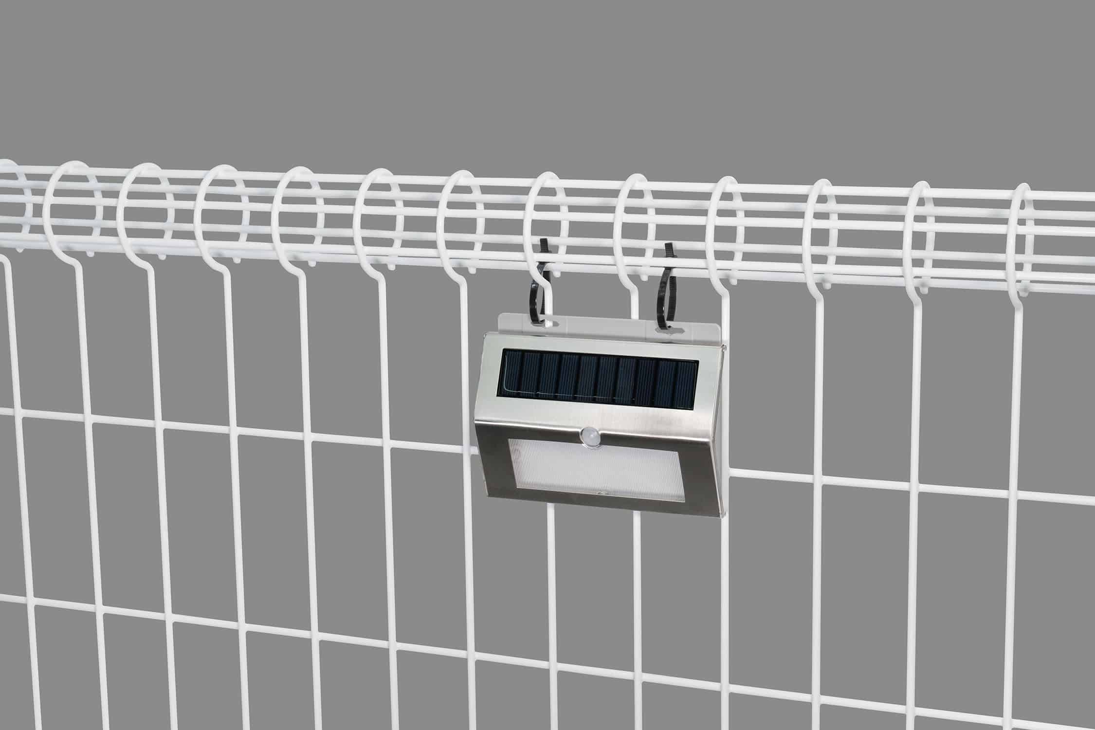 エスコ EA864CB-276 [広範囲照射] LEDセンサーライト(ソーラー式/ステンレス) 1個 （ご注文単位1個）【直送品】