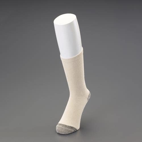 エスコ EA354VA-5A 24-27cm 靴下(純綿/5足) 1組 （ご注文単位1組）【直送品】