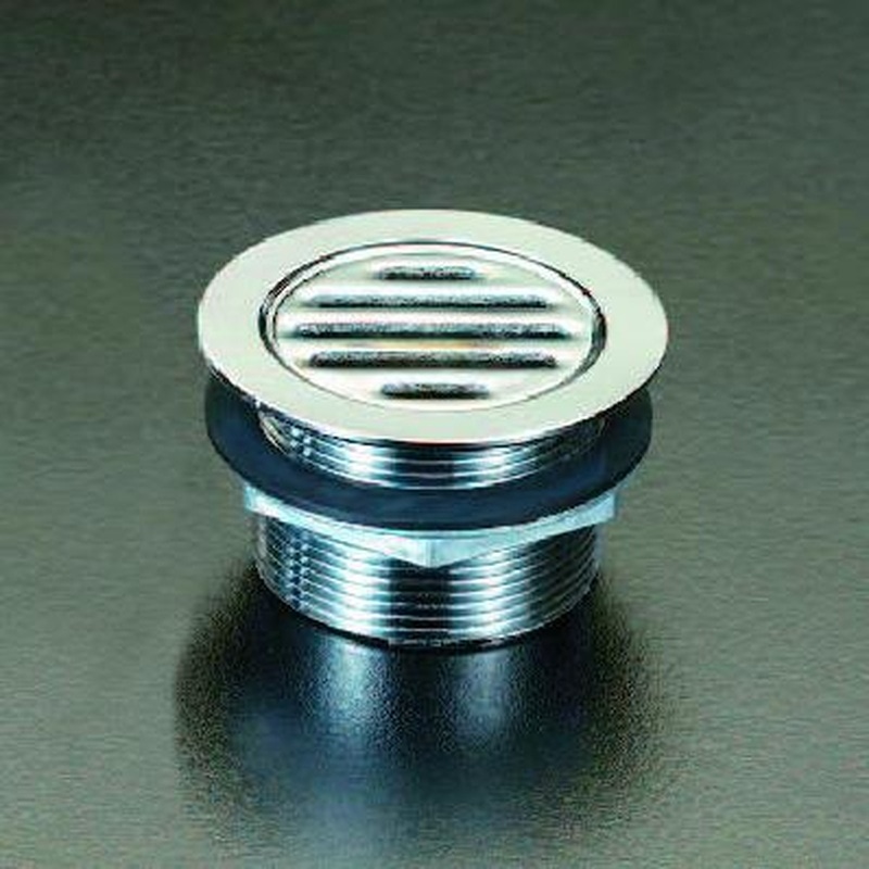 エスコ EA468DC-13 40A/G1・1/2”共栓(真鍮・クロームメッキ) 1個(ご注文単位1個)【直送品】