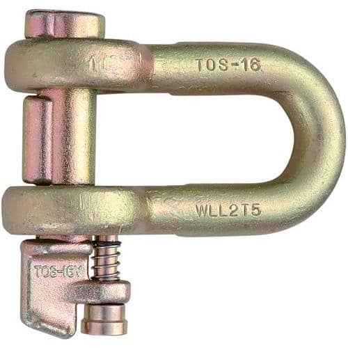 エスコ EA638CN-62 2.5t 自動ロックピン付シャックル 1個 （ご注文単位1個）【直送品】