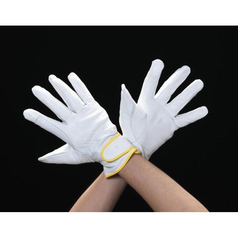 エスコ EA353C-37[LL]手袋(牛革/イエロー) 1個（ご注文単位1個）【直送品】