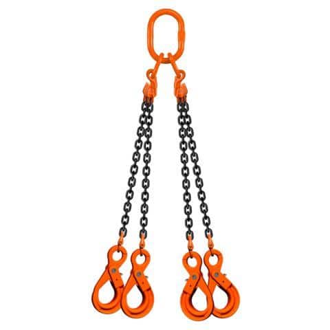 エスコ EA981VZ-33 4.2 tx1.5m スリングチェーン(4本吊/偏荷重吊荷用) 1セット （ご注文単位1セット）【直送品】