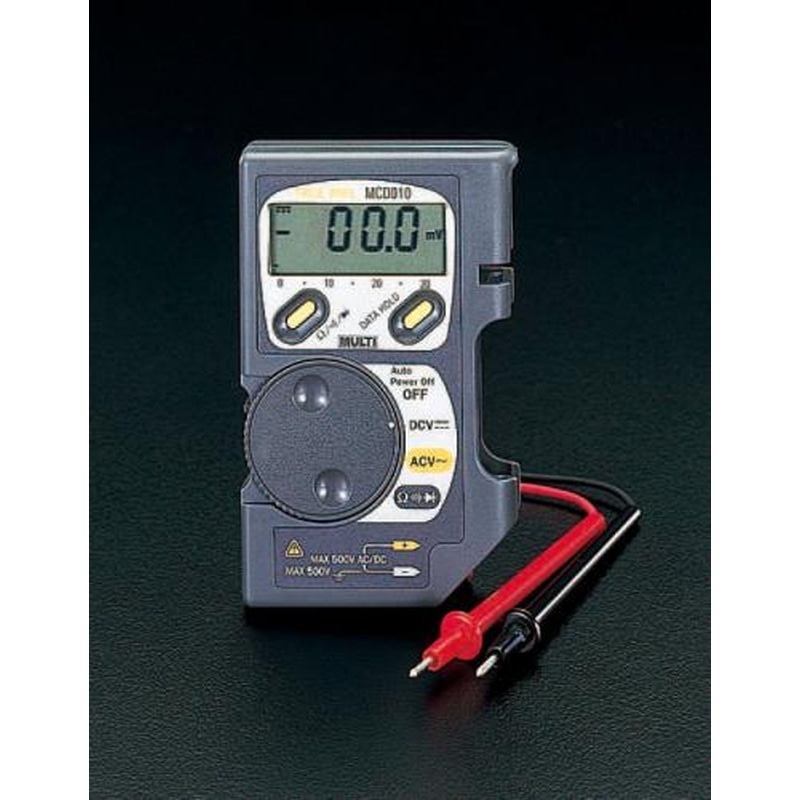 エスコ EA707CB-2 デジタルテスター(ポケット型) 1個(ご注文単位1個)【直送品】