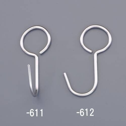 エスコ EA976BY-612 [パイプラック用]フック金具(直角/5個) 1袋 （ご注文単位1袋）【直送品】