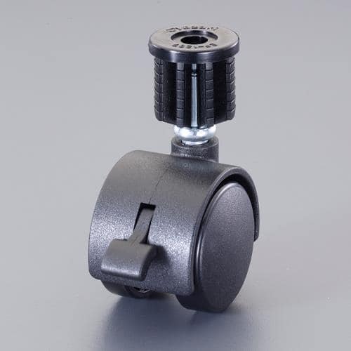 エスコ EA976BY-535 40mm[28mmパイプ用] 差込キャスター(自在・ブレーキ) 1個 （ご注文単位1個）【直送品】