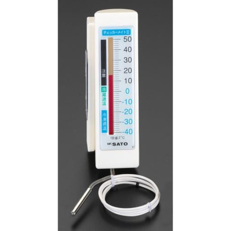 エスコ EA722CB-10 -40゜C~50゜C冷蔵庫温度計 1個（ご注文単位1個）【直送品】