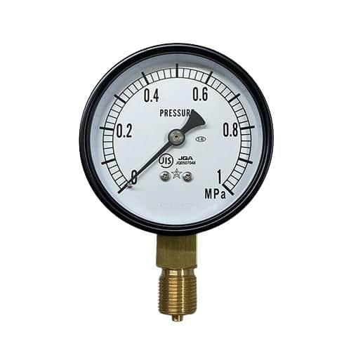 エスコ EA729BE-6 G 3/8/ 75mm/0-0.6MPa アクリル板圧力計 1個 （ご注文単位1個）【直送品】