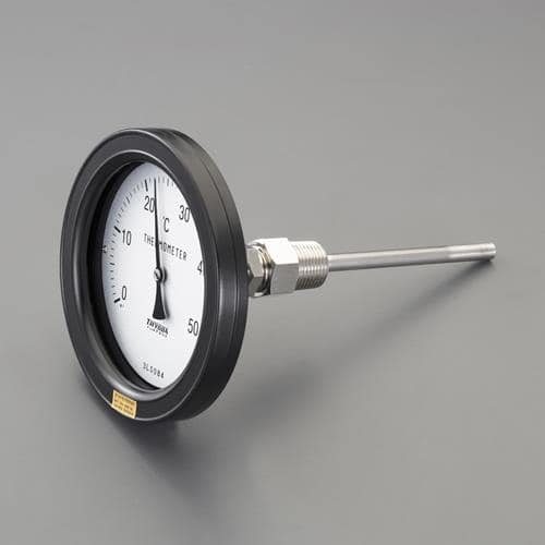 エスコ EA727AE-2 0- 50℃/100mm バイメタル式温度計(屋外用) 1個 （ご注文単位1個）【直送品】