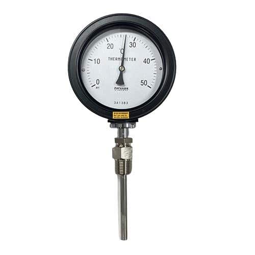 エスコ EA727AE-8 0- 50℃/100mm バイメタル式温度計(屋外用) 1個 （ご注文単位1個）【直送品】