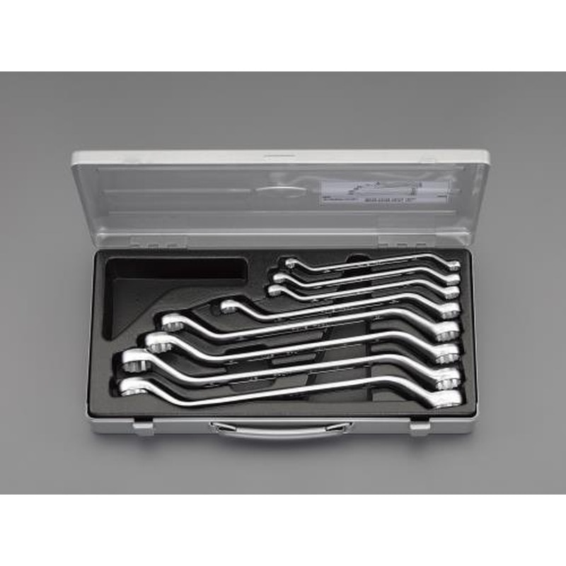 エスコ EA616CA-80 8本組/8-27mm両口めがねレンチ 1個（ご注文単位1個）【直送品】