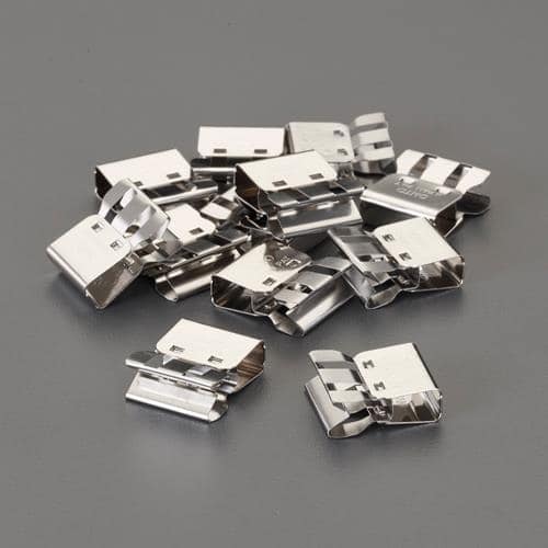 エスコ EA762FB-73 15mm スライド式クリップ(12個) 1束 （ご注文単位1束）【直送品】