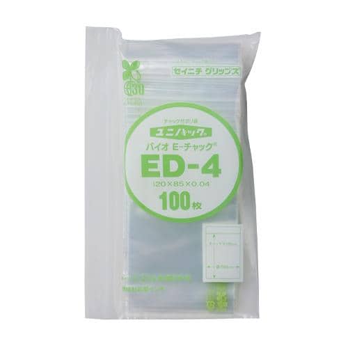 エスコ EA944CJ-85 120x 85mm ポリ袋(環境対応型) チャック付100枚 1束 （ご注文単位1束）【直送品】