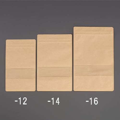 エスコ EA944CK-12 180x120mm チャック付紙袋(窓付/50枚) 1束 （ご注文単位1束）【直送品】