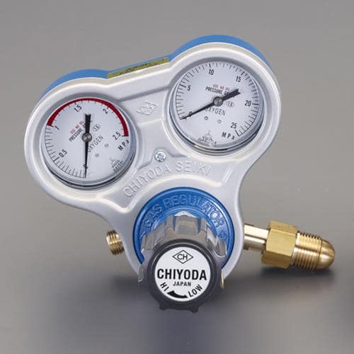 エスコ EA316A-1A 酸素調整器(関西式・雄ネジ) 1個 （ご注文単位1個）【直送品】