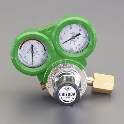 エスコ EA316AA-2A 酸素調整器(関東式・雌ネジ/保護カバー付) 1個 （ご注文単位1個）【直送品】