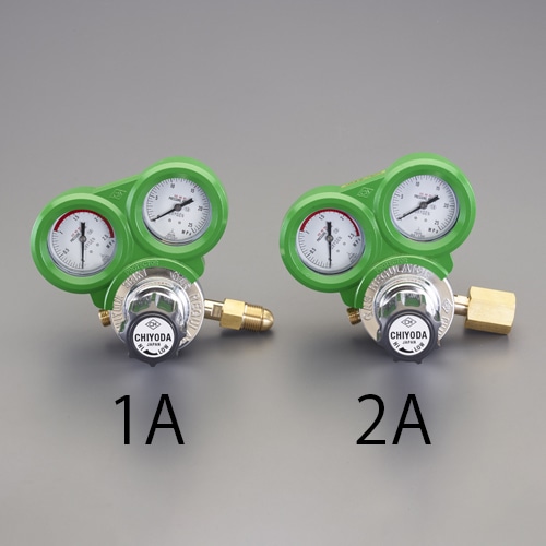 エスコ EA316AA-2A 酸素調整器(関東式・雌ネジ/保護カバー付) 1個 （ご注文単位1個）【直送品】