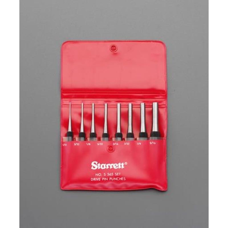 エスコ EA572CD 1/16”-5/16”/8本組ドライブピンポンチ 1個（ご注文単位1個）【直送品】