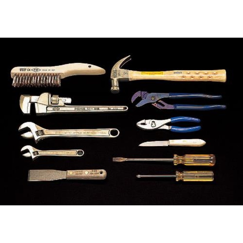 エスコ EA642XA-12 11丁組ツールキット(ノンスパーキング) 1個（ご注文単位1個）【直送品】