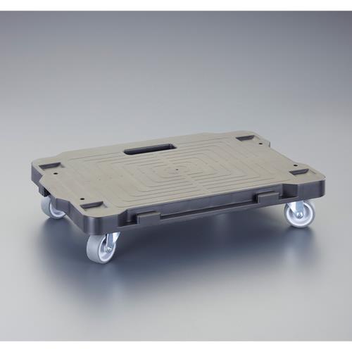 エスコ EA520AC-51 421x281mm/ 100kg ドーリー(連結式/黒) 1台 （ご注文単位1台）【直送品】