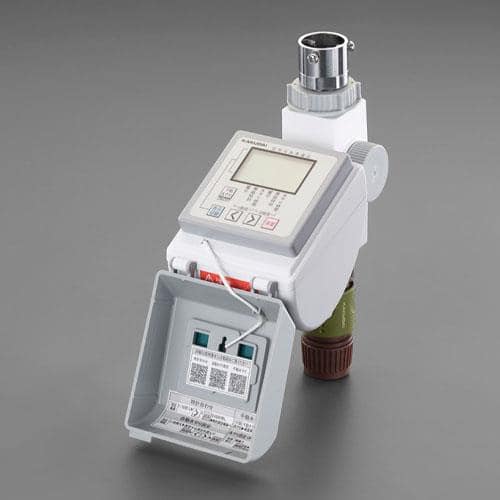エスコ EA124LR-11B G1/2xG3/4 散水用タイマー(ソーラー式) 1個 （ご注文単位1個）【直送品】