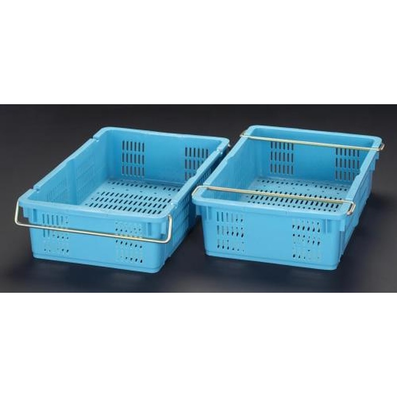 エスコ EA506AB-11A 660x442x171mm/37.2Lコンテナ(2個) 1個（ご注文単位1個）【直送品】