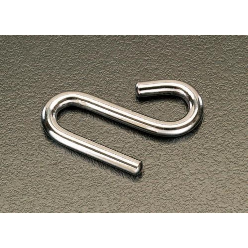 エスコ EA638EG-12 60x6.0mmSフック(ステンレス製) 1個（ご注文単位1個）【直送品】