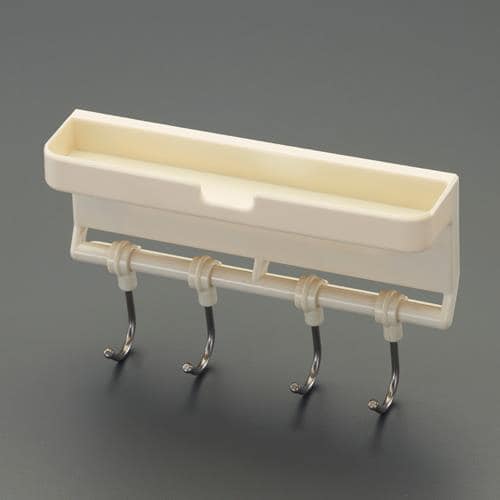 エスコ EA638LL-24 154x35x60mm 4連スライドフック(マグネット) 1個 （ご注文単位1個）【直送品】