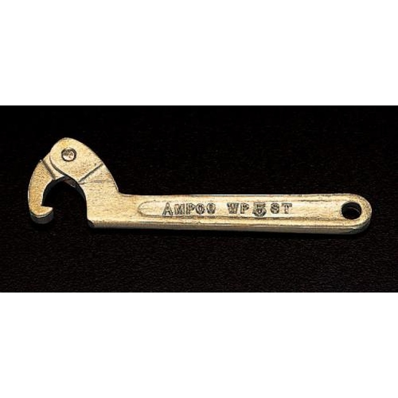 エスコ EA642KU-2 50-120mm自在フックレンチ(ノンスパーキング) 1個（ご注文単位1個）【直送品】