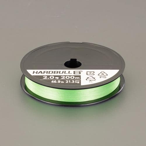 エスコ EA628AV-510 0.41mmx200m ポリエチレン糸(耐摩耗/グリーン) 1個 （ご注文単位1個）【直送品】