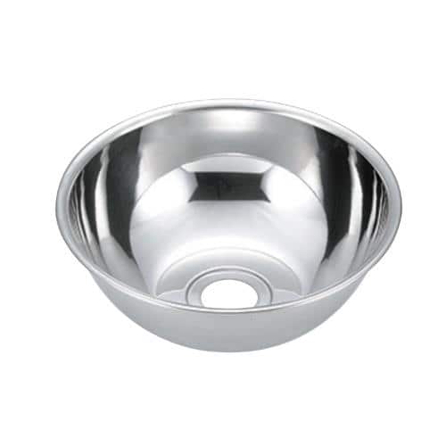 エスコ EA468EA-1B φ270x110mm 丸型シンク(ステンレス製) 1個 （ご注文単位1個）【直送品】