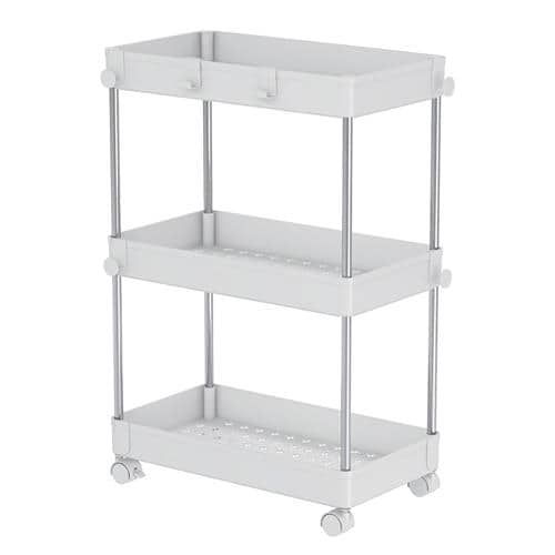 エスコ EA951FE-132 400x220x595mm 収納ラック(3段/キャスター付) 1台 （ご注文単位1台）【直送品】